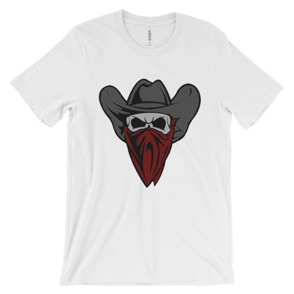 Cowboy Bandit Skull t-shirt - What Devotion - Coolest Online Fashion Trends