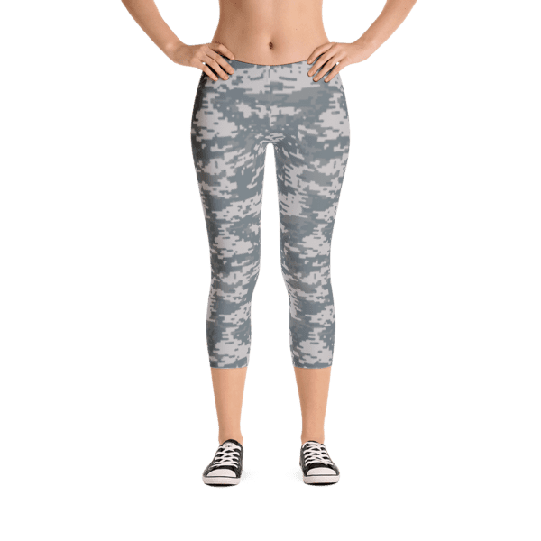 USA Women’s Digital Camouflage Capri Leggings - What Devotion - Coolest ...