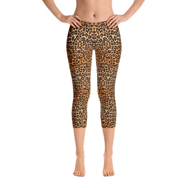 Leopard Skin Capri Leggings