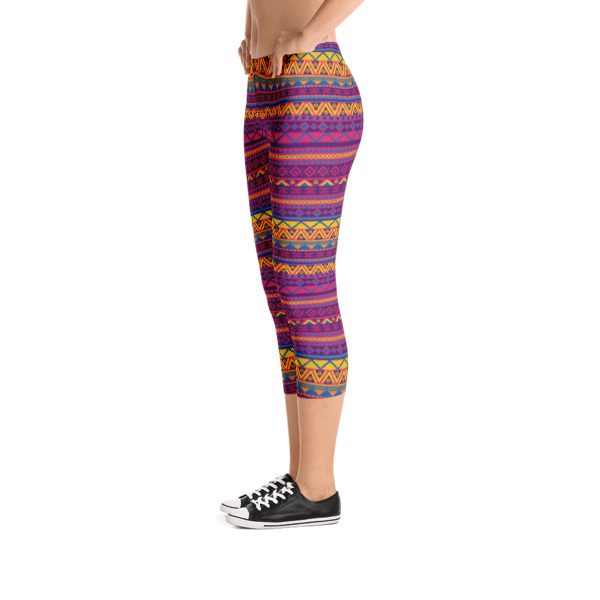 Native American Yoga Pants - American Indian Capri Leggings