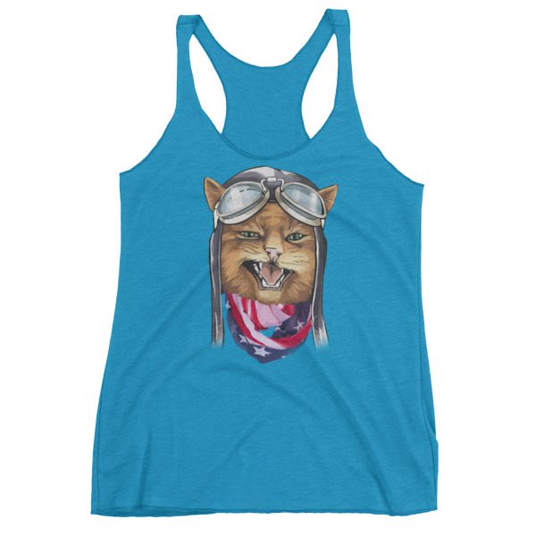 Women's American Grumpy Kitty Cat tank top - What Devotion - Coolest ...