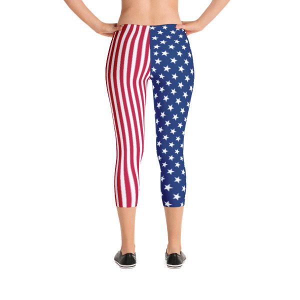 American Flag Capri Leggings - What Devotion - Coolest Online Fashion ...