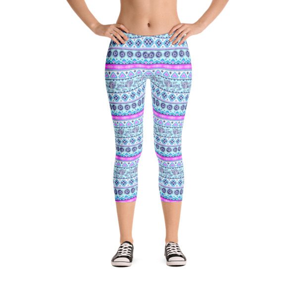 Women Yoga Fitness Capri Leggings Running Gym Stretch Sports Pants ...