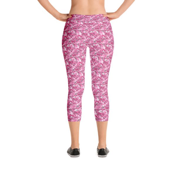 Pink Camouflage Capri Leggings - What Devotion - Coolest Online Fashion ...
