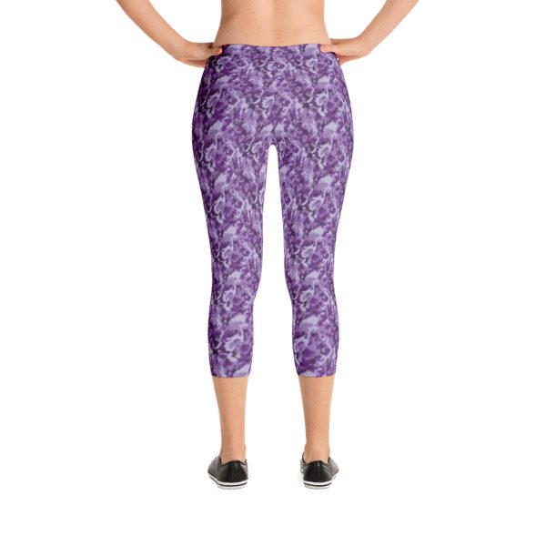 Purple Camouflage Capri Leggings - What Devotion - Coolest Online ...