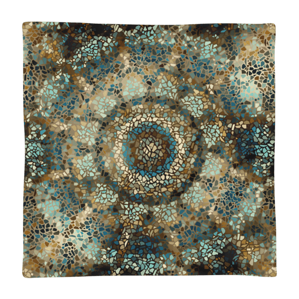 Mosaic Mandala Square Pillow Case only