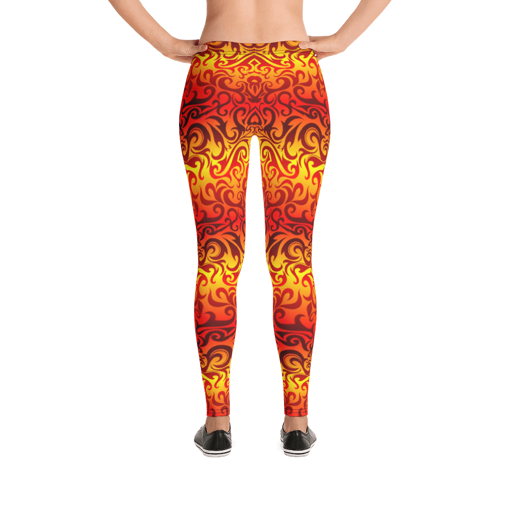 New Hot Inner Fire Women's Yoga Pants - Bright Fire Flames Leggings ...