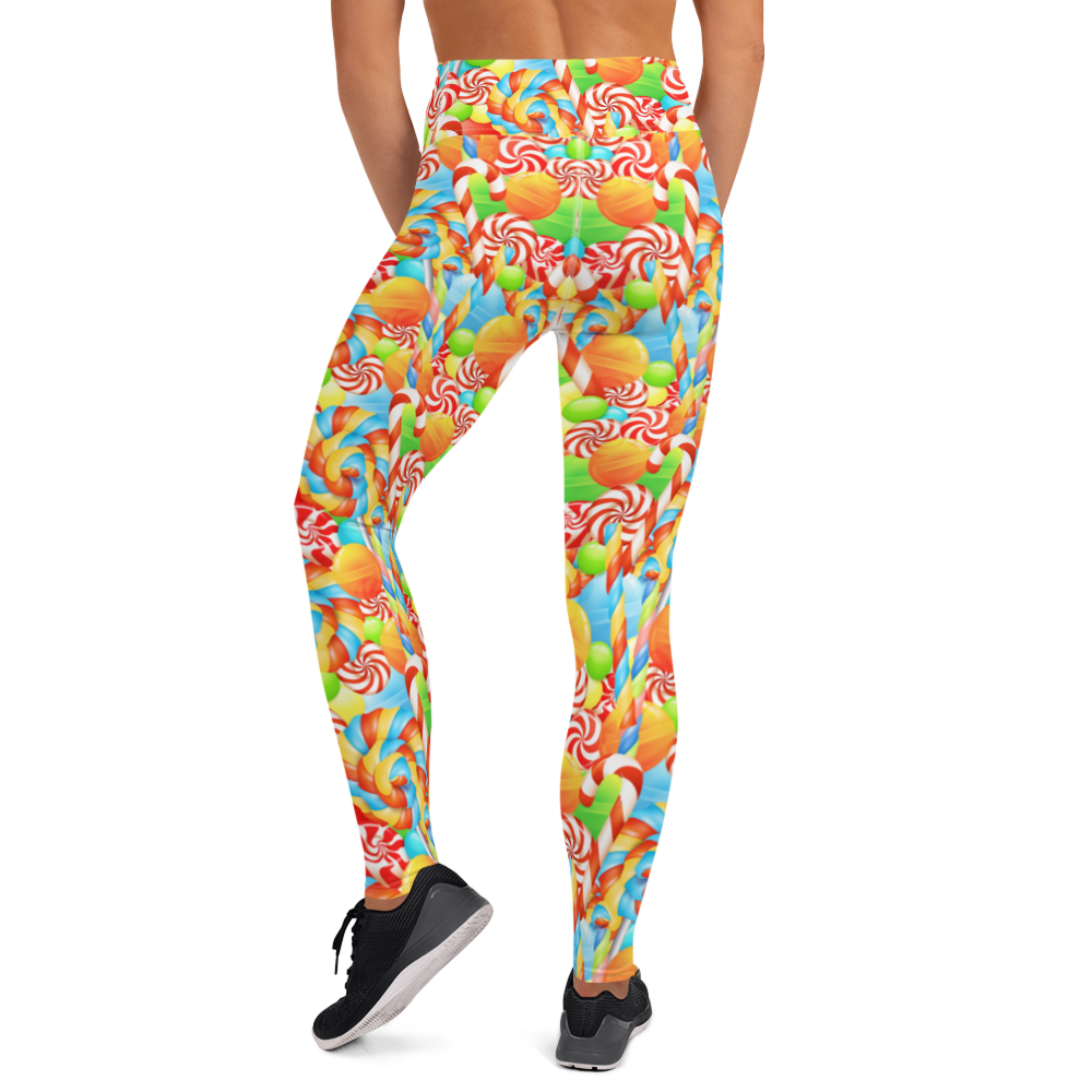 Super Soft Sweet Candies Yoga Leggings with Pockets - Best High