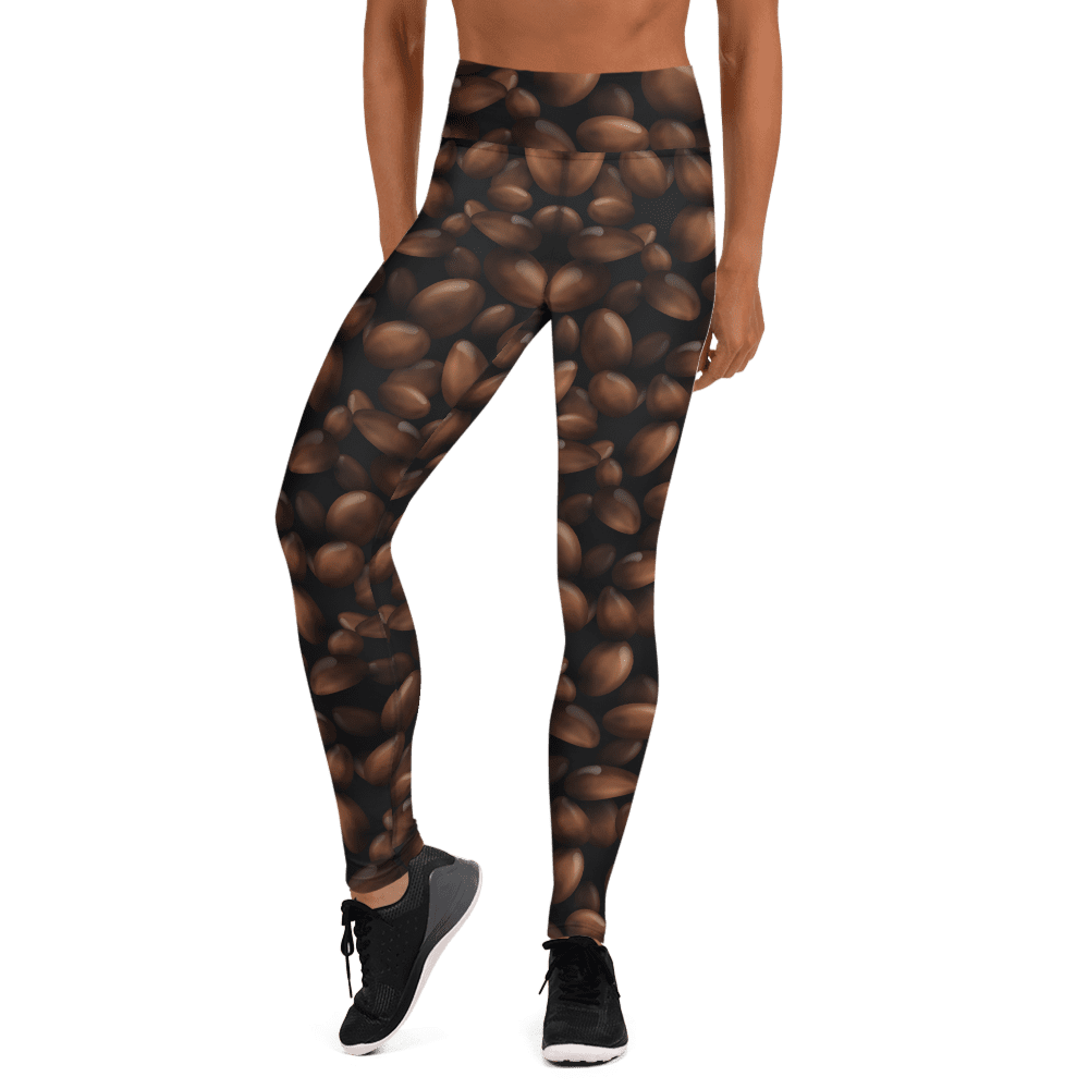 brown yoga leggings