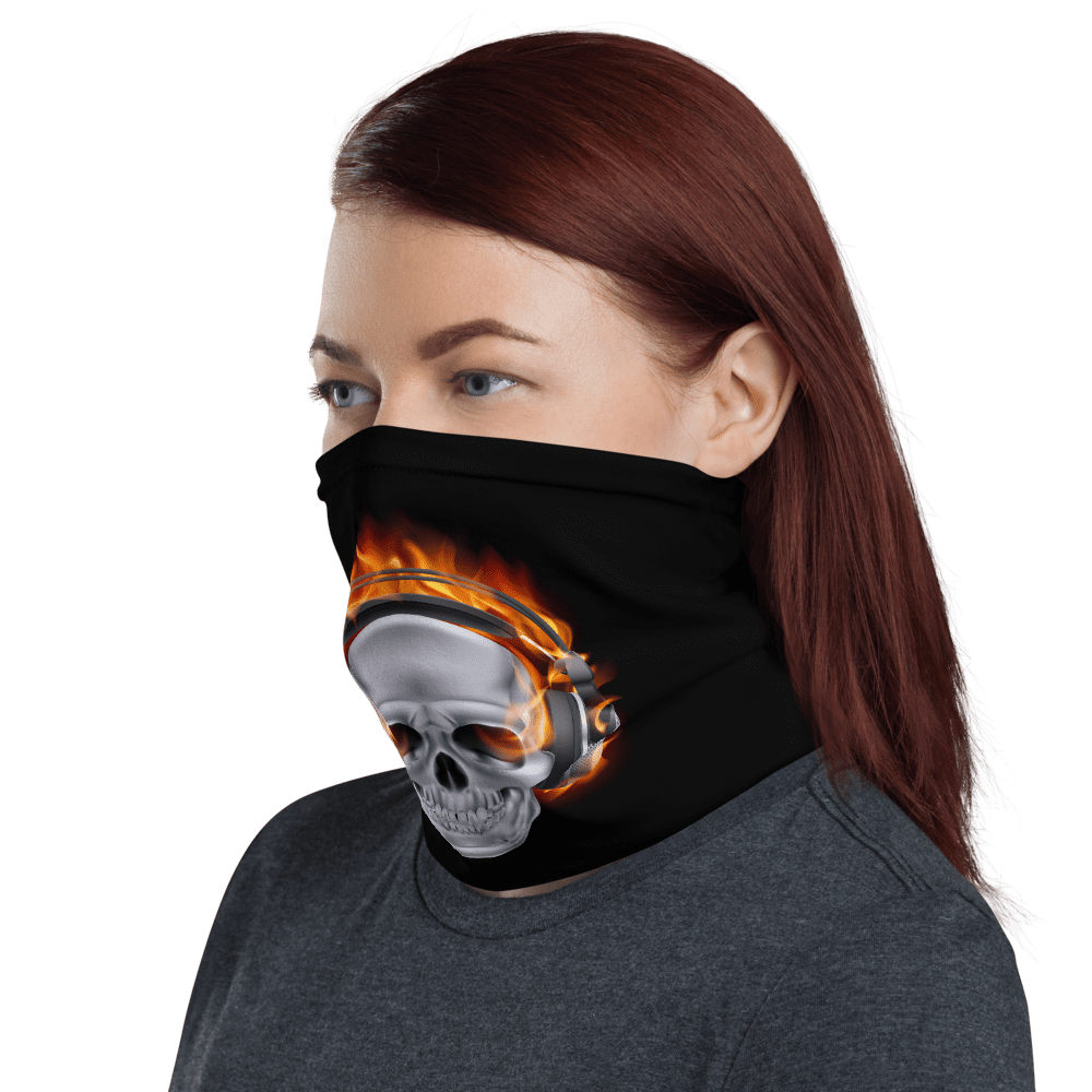 New Music Lover Skull Protective Face Mask, Bandanna, Scarf, Neck ...