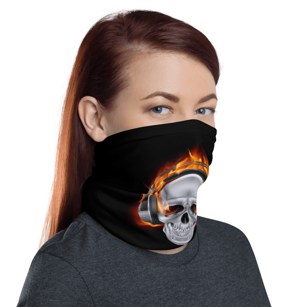 New Music Lover Skull Protective Face Mask, Bandanna, Scarf, Neck ...