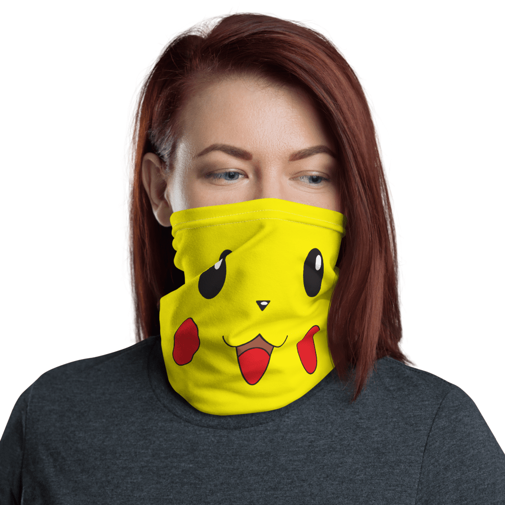 Pokemon Face Mask Funny Face Mask Pikachu Face Mask Funny Anime Cartoon Face Mask Neck Gaiter