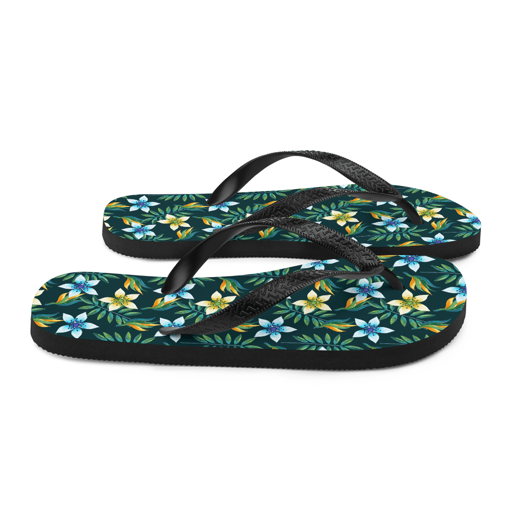 Tropical Floral Flip Flops | Cute Flowers Sandals - What Devotion ...
