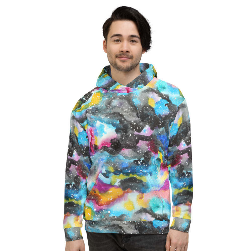 Galaxy Hoodie - Unisex Colorful Stars Pullover Hooded Sweatshirt - What ...