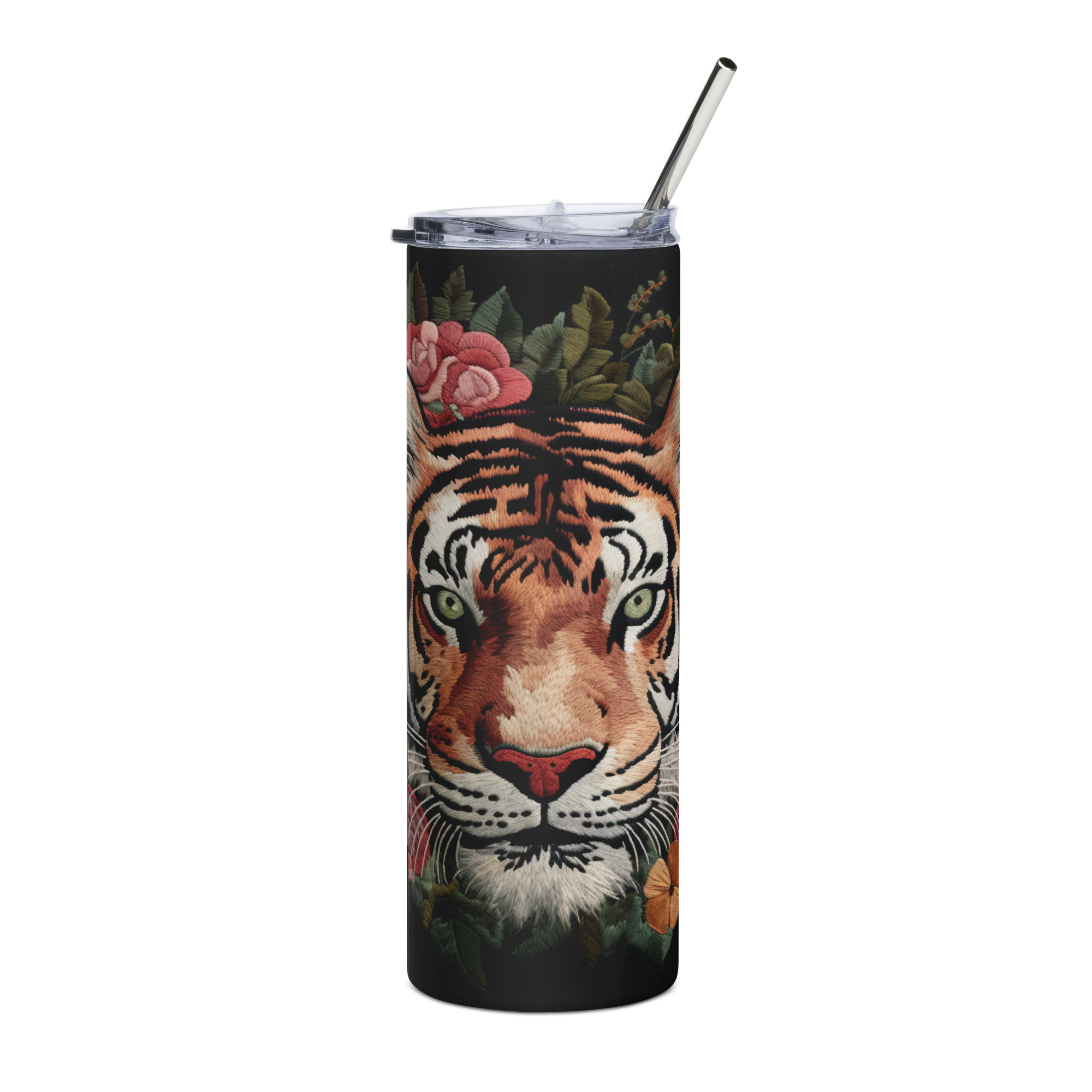 Tiger Coffee 20oz Skinny Tumbler Png, What You Believe Inspiration Tumblers  For Men Vintage Tiger, Tigers Animal Tumbler, Animal Lover Gift - So Fontsy